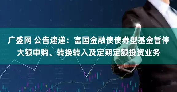 广盛网 公告速递：富国金融债债券型基金暂停大额申购、转换转入及定期定额投资业务