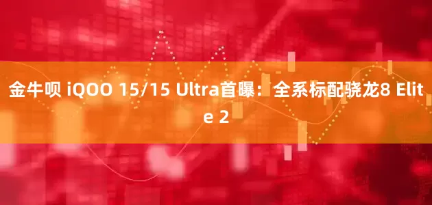 金牛呗 iQOO 15/15 Ultra首曝：全系标配骁龙8 Elite 2