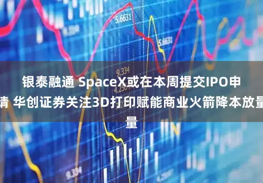 银泰融通 SpaceX或在本周提交IPO申请 华创证券关注3D打印赋能商业火箭降本放量